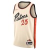 Camiseta Hombre NBA Detroit Pistons Jaden Ivey 2024-25 Nike City Edition Blanco Swingman